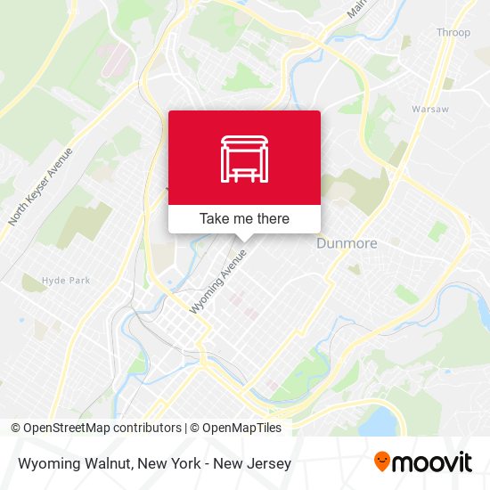 Mapa de Wyoming Walnut