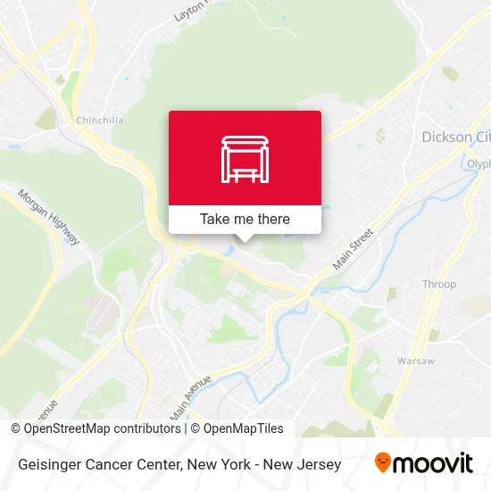 Geisinger Cancer Center map