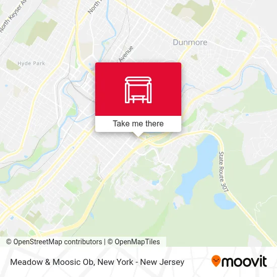 Meadow & Moosic Ob map