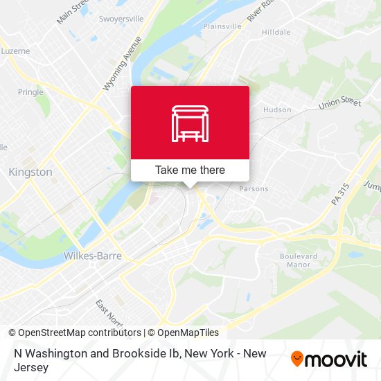 N Washington and Brookside Ib map