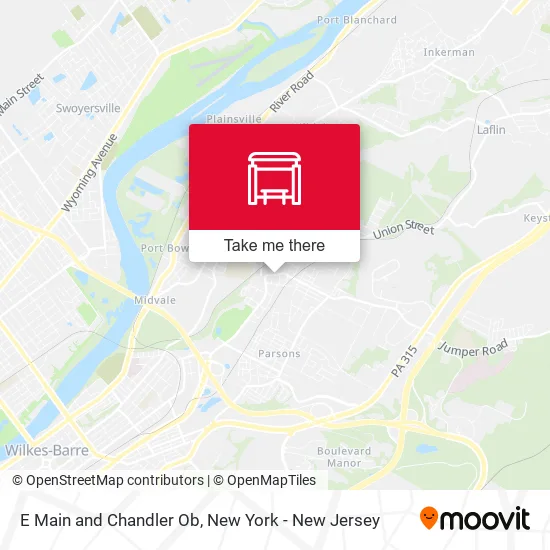 E Main and Chandler Ob map