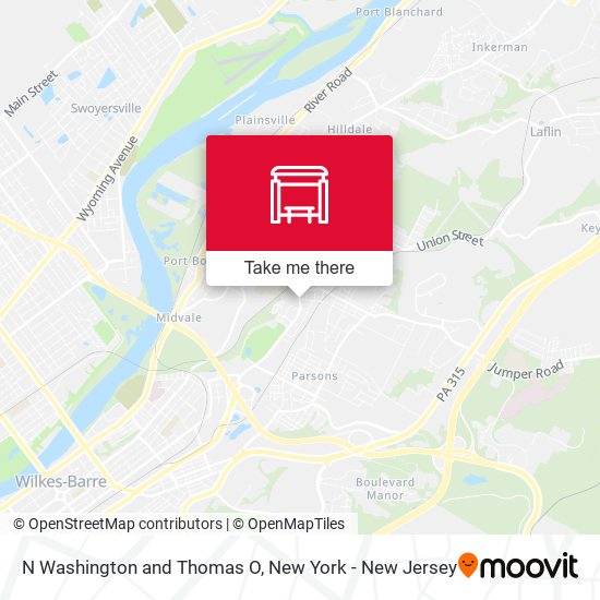 Mapa de N Washington and Thomas O