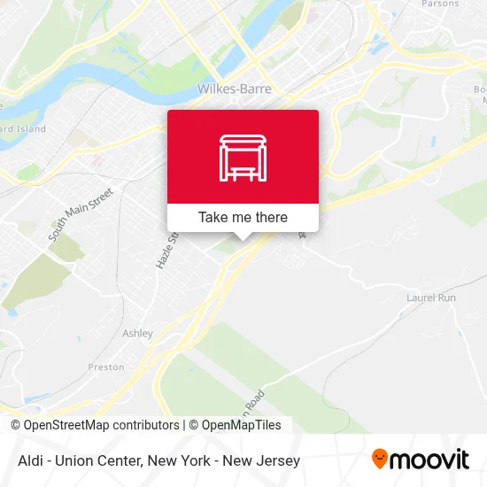 Aldi - Union Center map