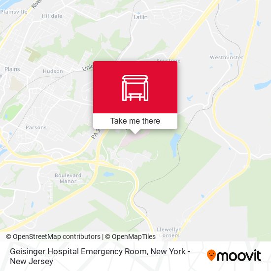 Mapa de Geisinger Hospital Emergency Room