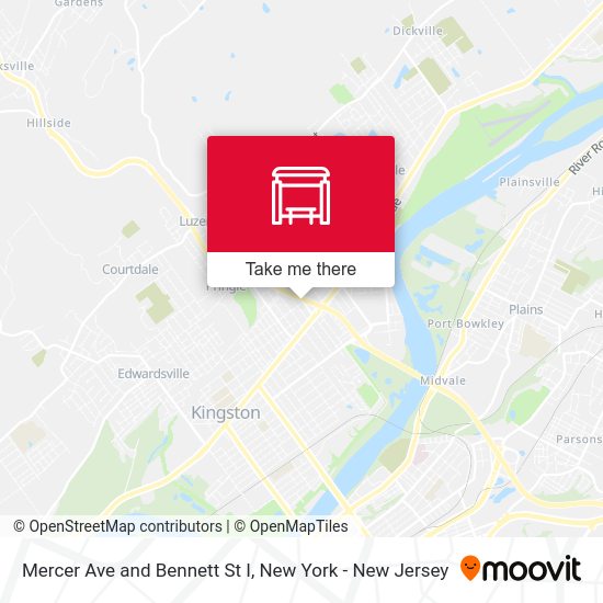 Mercer Ave and Bennett St I map