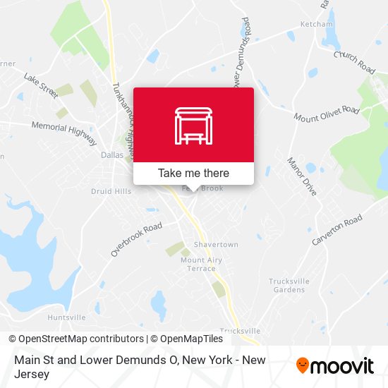 Main St and Lower Demunds O map