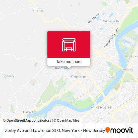Zerby Ave and Lawrence St O map