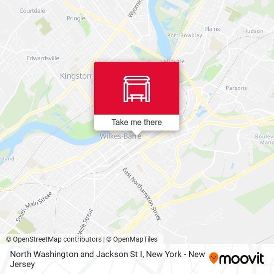 North Washington and Jackson St I map