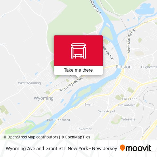 Wyoming Ave and Grant St I map