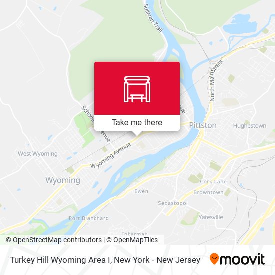 Turkey Hill Wyoming Area I map