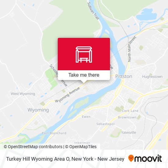 Turkey Hill Wyoming Area O map