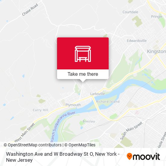 Washington Ave and W Broadway St O map