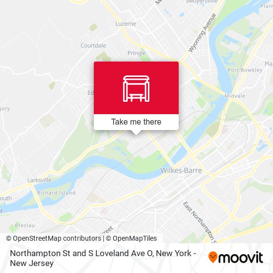 Northampton St and S Loveland Ave O map
