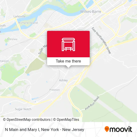 N Main and Mary I map