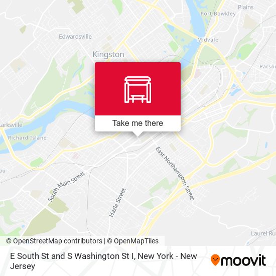E South St and S Washington St I map