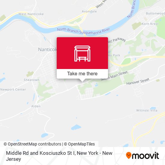 Mapa de Middle Rd and Kosciuszko St I