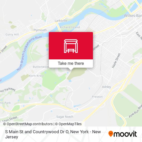 S Main St and Countrywood Dr O map