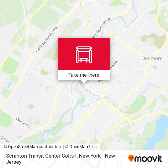 Scranton Transit Center Colts I map