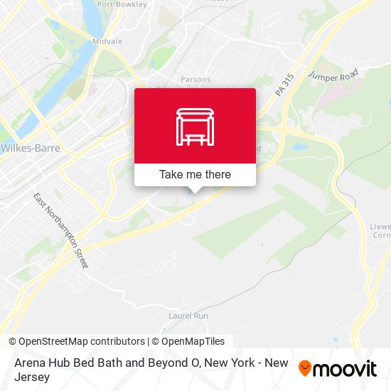 Mapa de Arena Hub Bed Bath and Beyond O