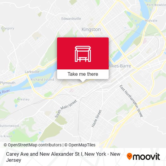 Carey Ave and New Alexander St I map