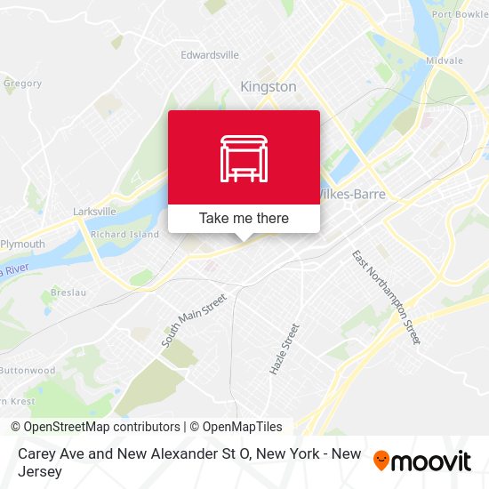 Carey Ave and New Alexander St O map