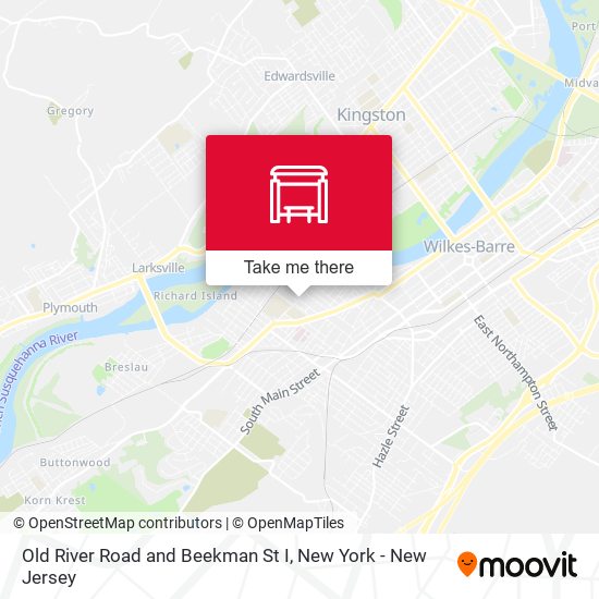 Old River Road and Beekman St I map