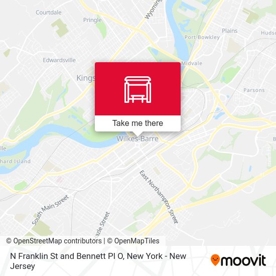 N Franklin St and Bennett Pl O map