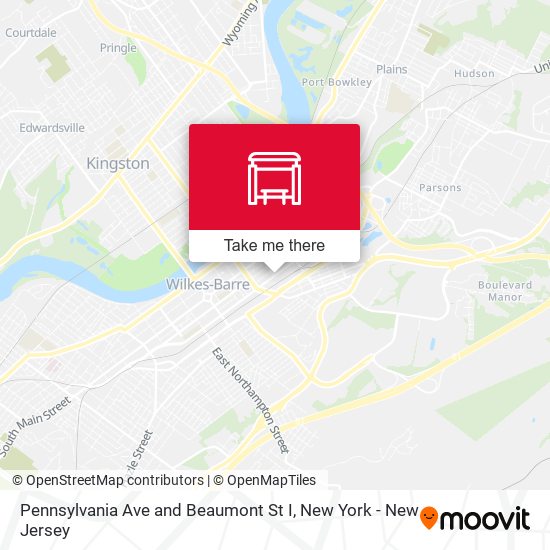 Pennsylvania Ave and Beaumont St I map