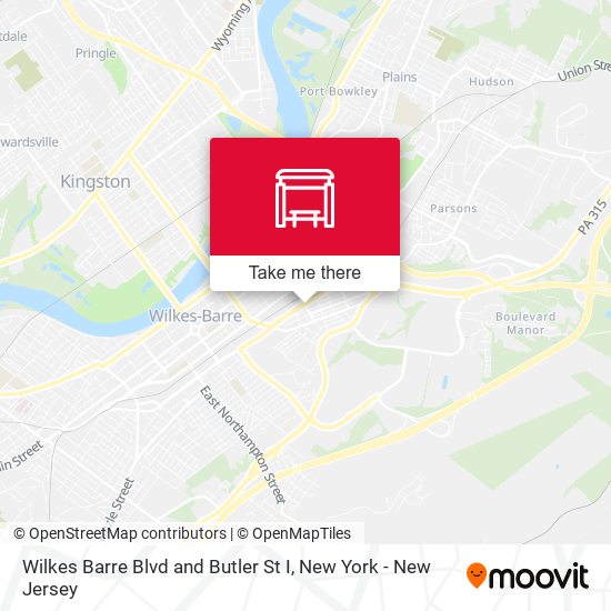 Wilkes Barre Blvd and Butler St I map