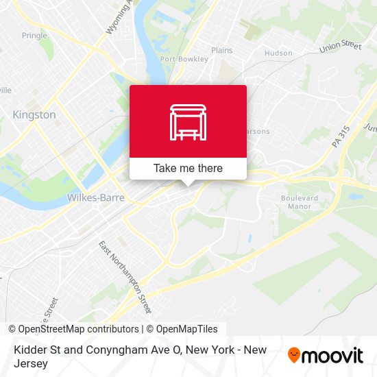 Mapa de Kidder St and Conyngham Ave O