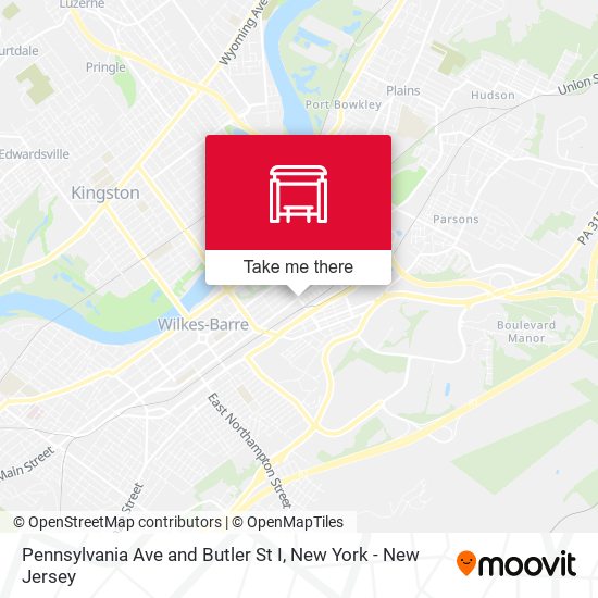 Pennsylvania Ave and Butler St I map