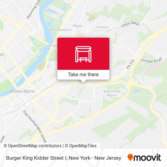 Mapa de Burger King Kidder Street I