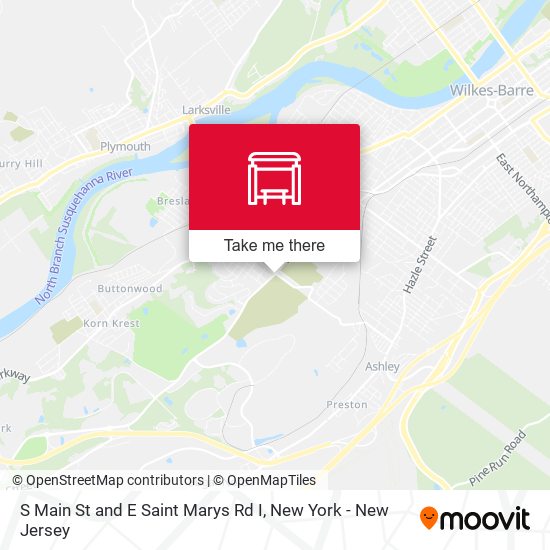 S Main St and E Saint Marys Rd I map