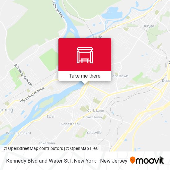 Kennedy Blvd and Water St I map