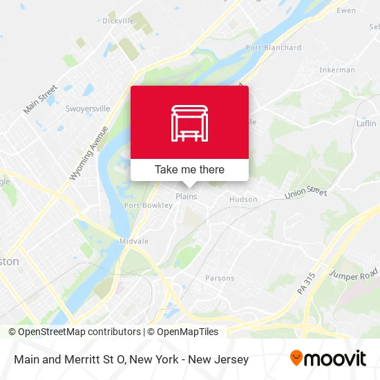 Main and Merritt St O map