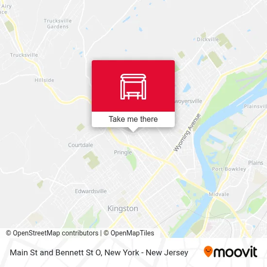 Main St and Bennett St O map