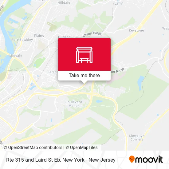 Rte 315 and Laird St Eb map