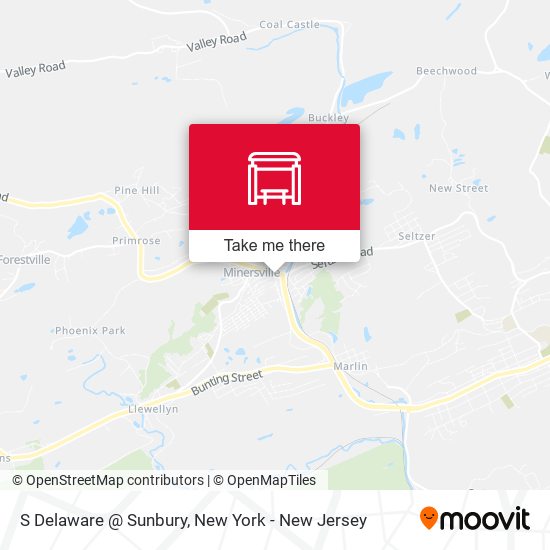 Mapa de S Delaware @ Sunbury
