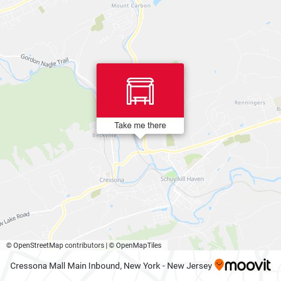 Cressona Mall Main Inbound map