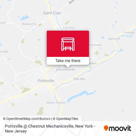Pottsville @ Chestnut Mechanicsville map