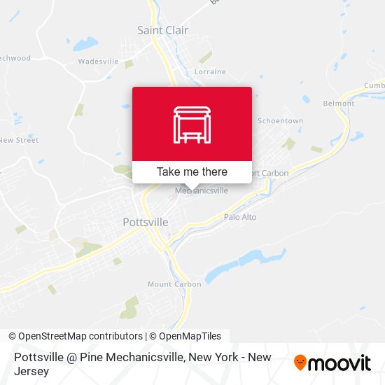 Pottsville @ Pine Mechanicsville map