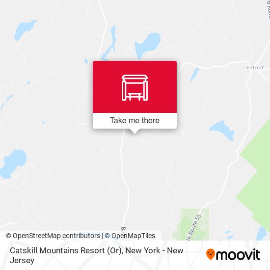 Mapa de Catskill Mountains Resort (Or)