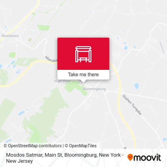 Mosdos Satmar, Main St, Bloomingburg map
