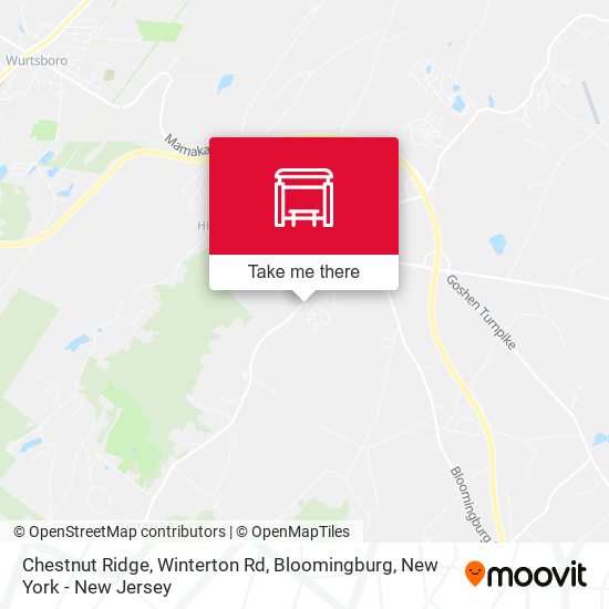 Chestnut Ridge, Winterton Rd, Bloomingburg map