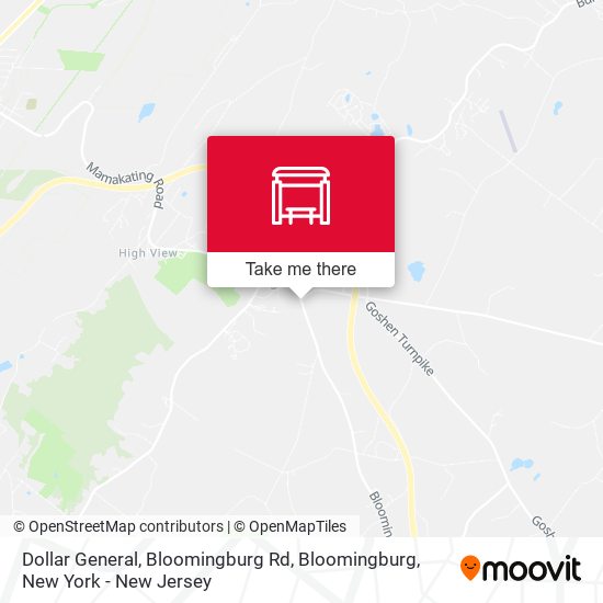 Dollar General, Bloomingburg Rd, Bloomingburg map