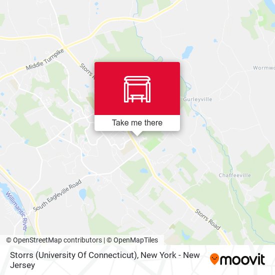 Mapa de Storrs (University Of Connecticut)