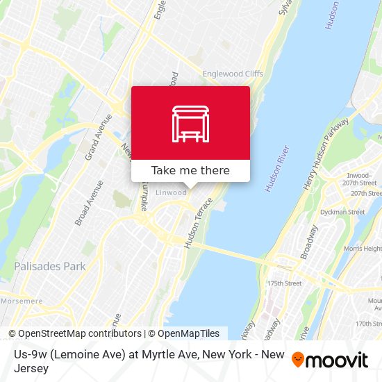 Mapa de Us-9w (Lemoine Ave) at Myrtle Ave