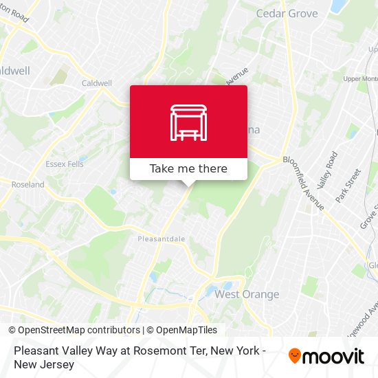 Mapa de Pleasant Valley Way at Rosemont Ter