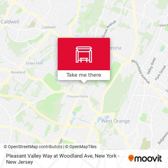 Pleasant Valley Way at Woodland Ave map