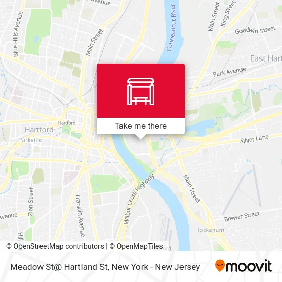 Meadow St@ Hartland St map